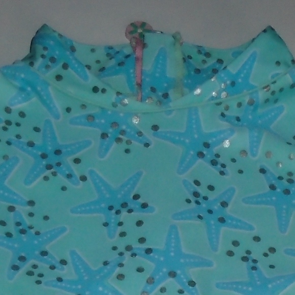 Girls Sand Dollar Bathing Suit - UPF Protection Size 10-11 - Decent Condition - Picture 9 of 10